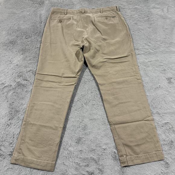 Polo Ralph Lauren Pants Mens 38x32 Khaki Classic Fit Chinos Casual Dress Cotton - Picture 6 of 10